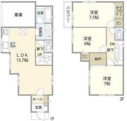 戸塚駅 バス14分  三叉路下車：停歩4分 1階の物件間取画像